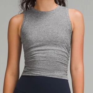 Heathered Black License to Train Tight-Fit Tank Top